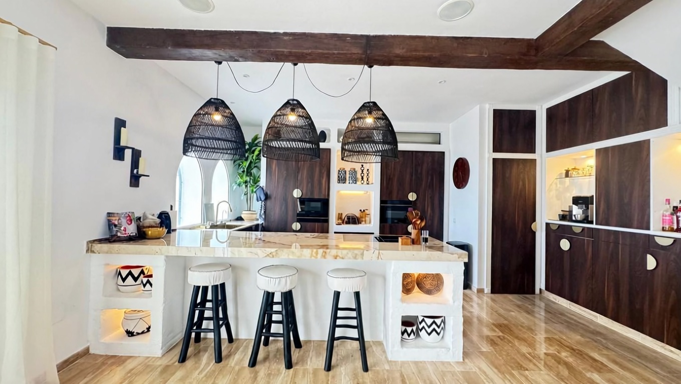 Chalet with direct beach access in Manilva — Kitchen