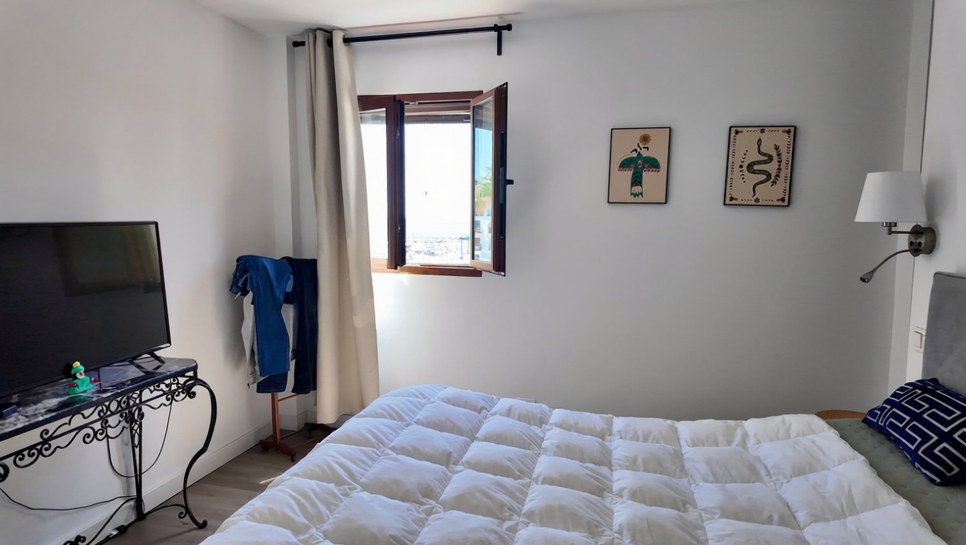 Duplex en première ligne de plage à Puerto de la Cruz — Chambre