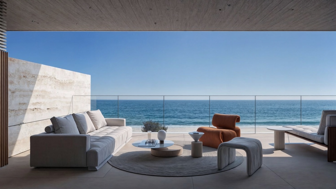 Beachfront flat in Manilva — Sea terrace