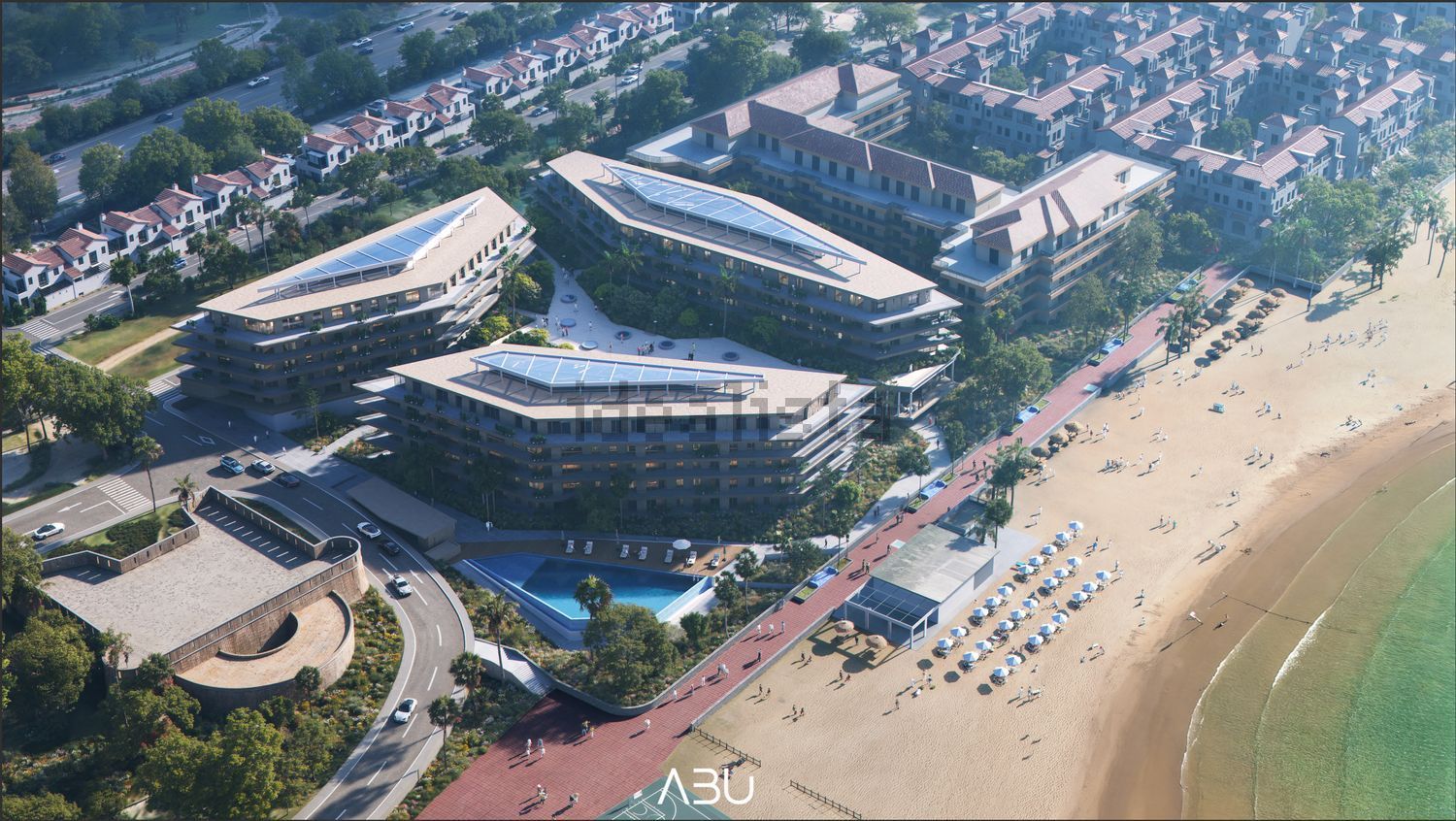 Wohnung in erste Strandlinie in Puerto de la Cruz — Luftbild