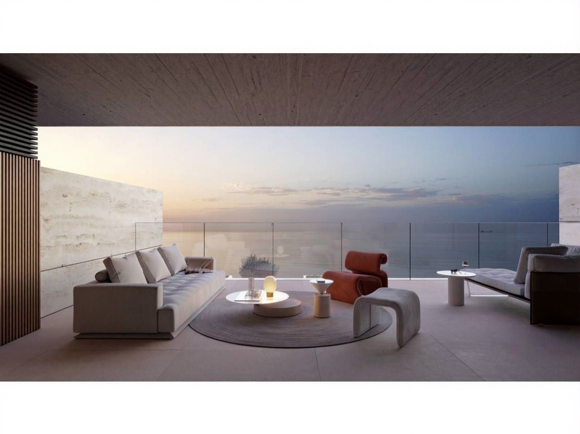 Wohnung in erste Strandlinie in Manilva — Meerterrasse