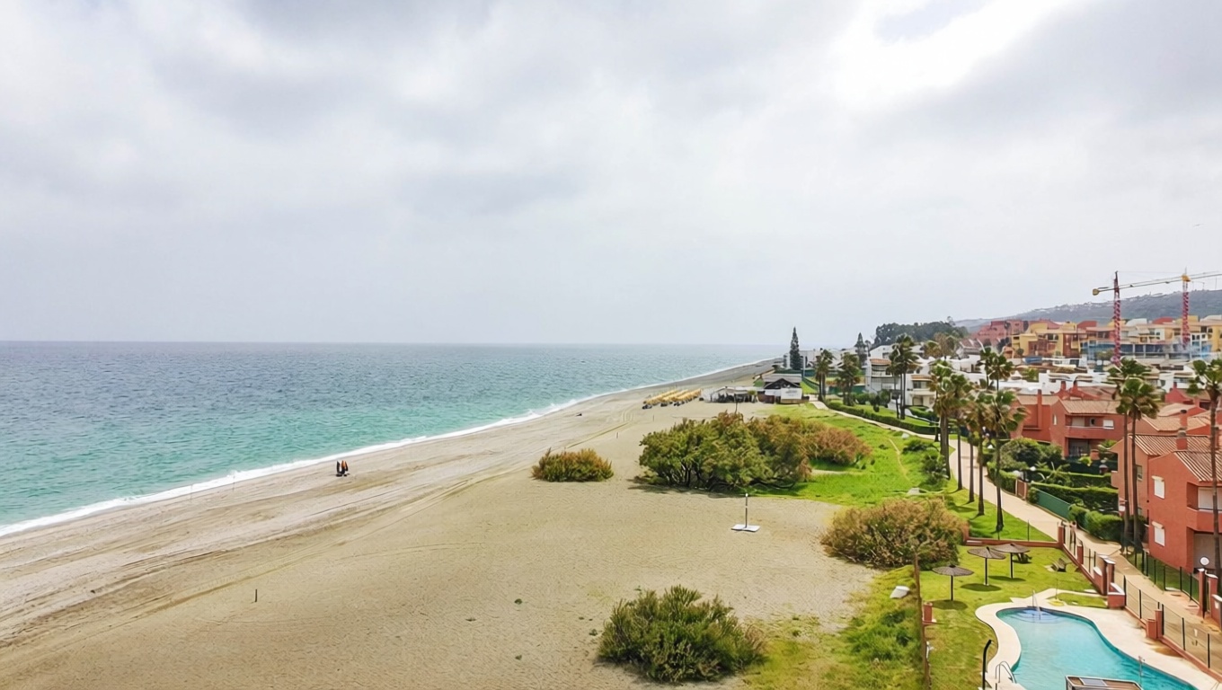 Chalet avec accès direct à la plage à Manilva — Vue mer