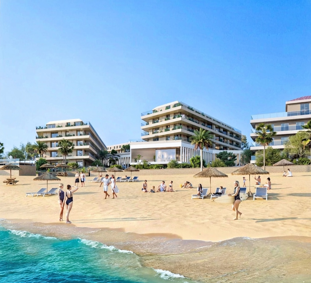 Appartement en première ligne de plage à Manilva — Vue mer