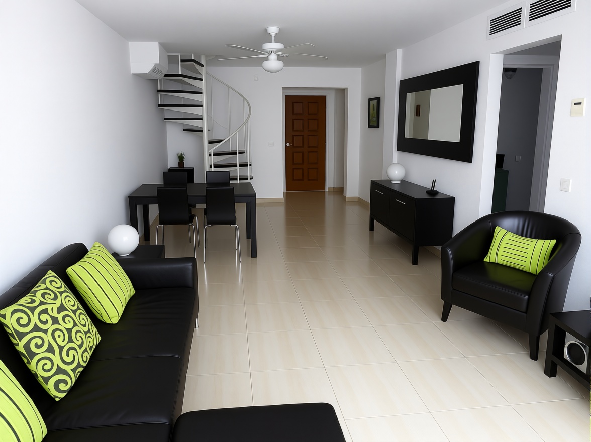 Beachfront duplex in Puerto de la Cruz — Living room