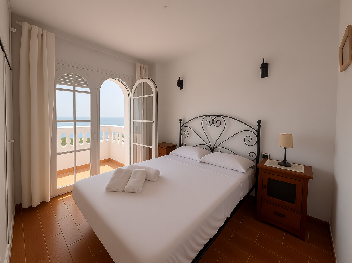 Chalet with direct beach access in Manilva — Bedroom