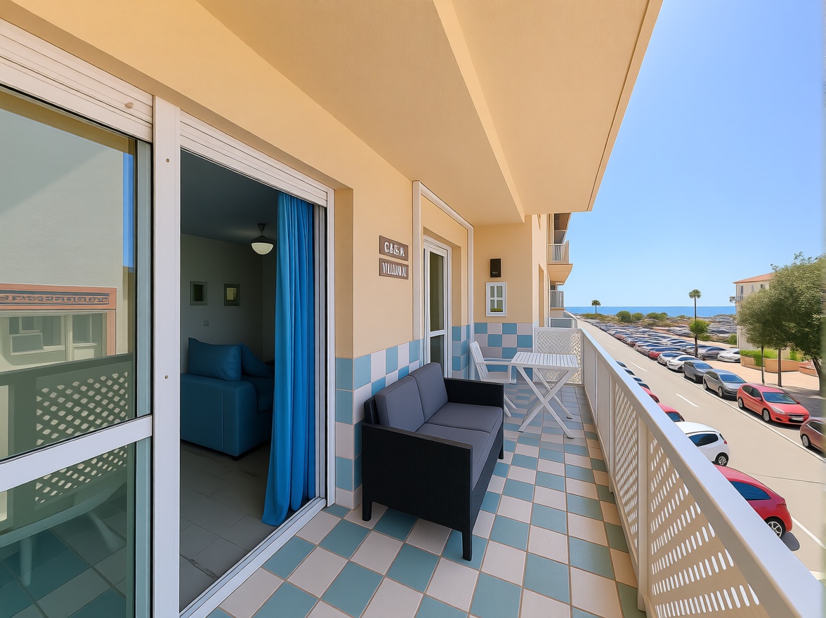 Beachfront flat in Manilva — Sea terrace