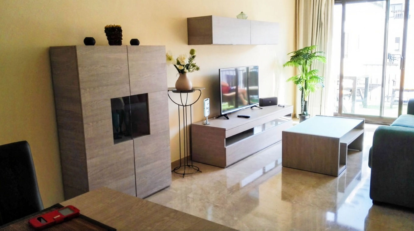 Beachfront flat in Puerto de la Cruz — Living room