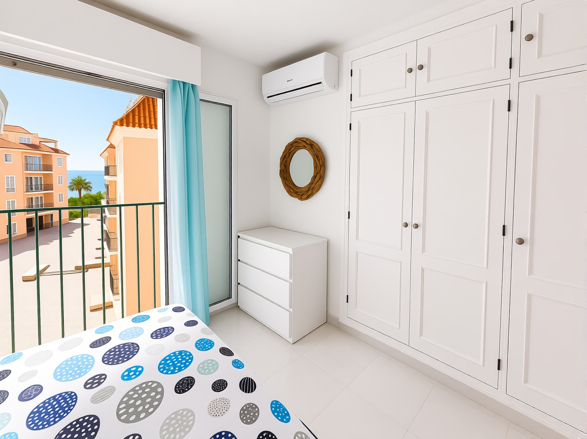 Appartement en première ligne de plage à Manilva — Chambre