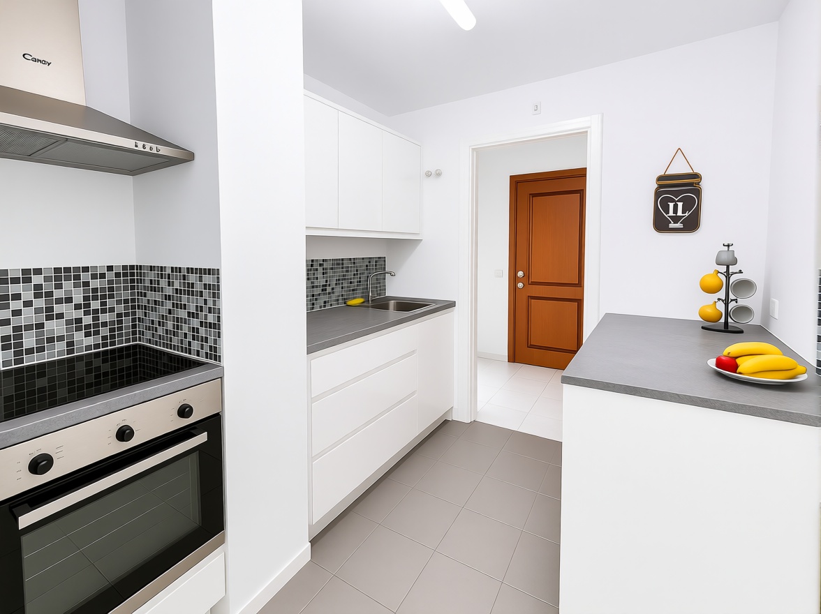 Appartement en première ligne de plage à Manilva — Cuisine