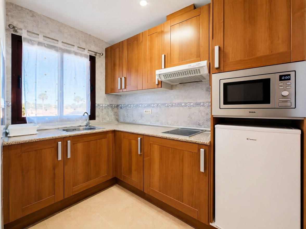 Appartement en première ligne de plage à Manilva — Cuisine