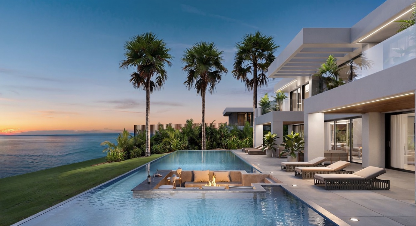 Chalet with direct beach access in Cullera — Sea view