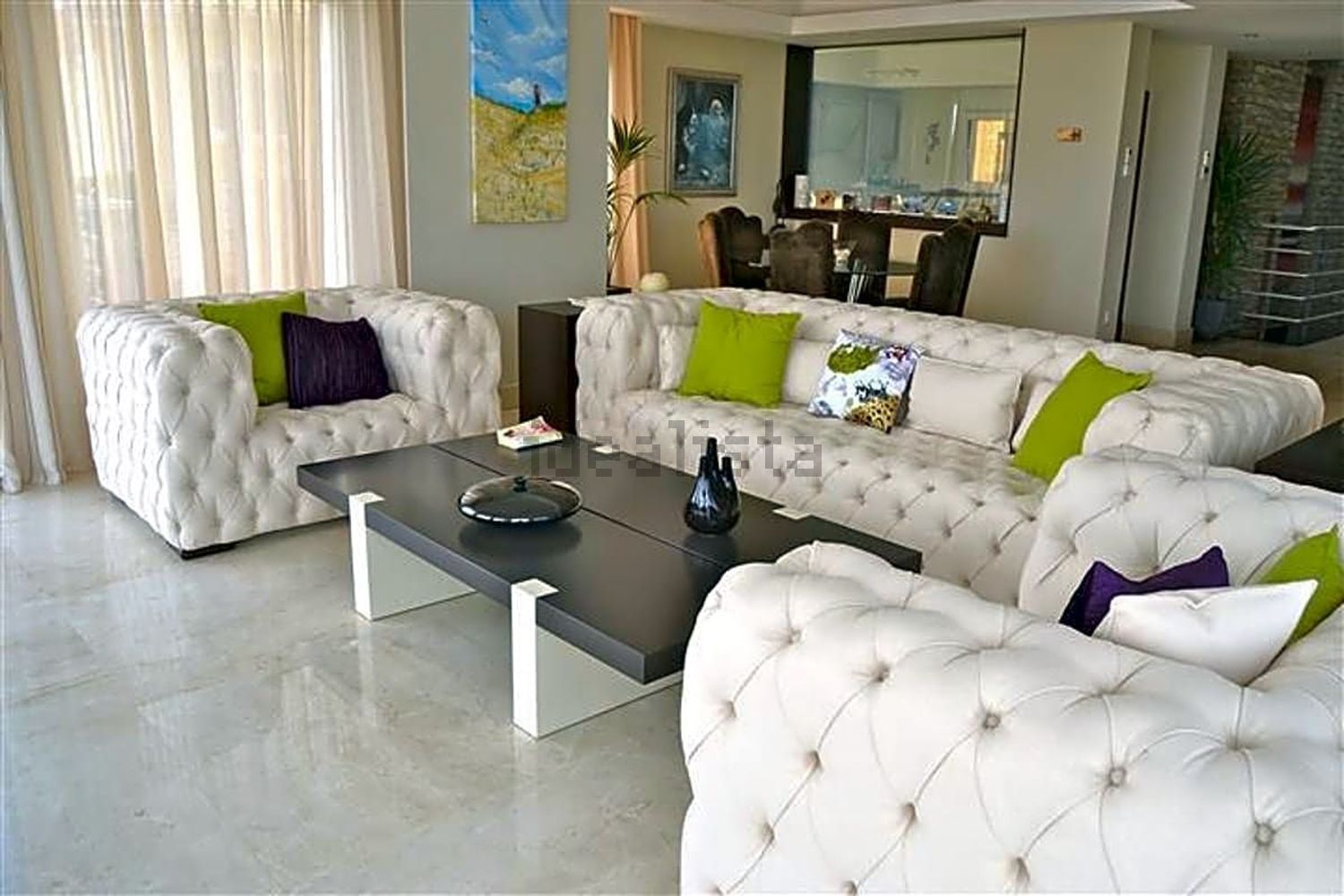 Chalet com acesso direto à praia em Manilva — Sala