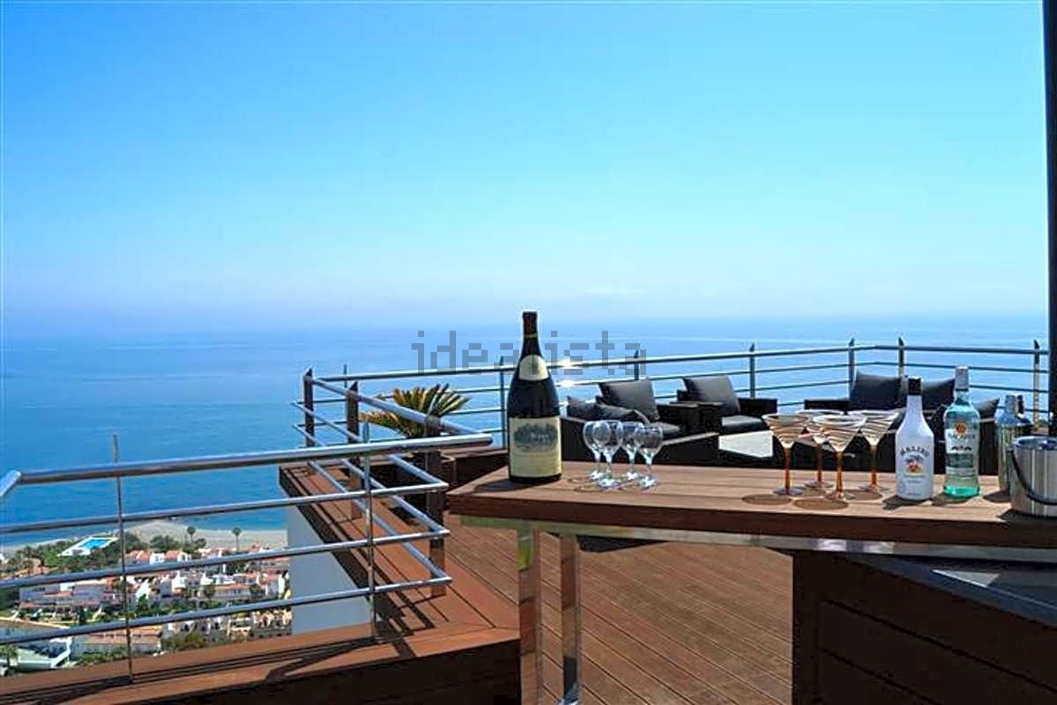 Chalet com acesso direto à praia em Manilva — Terraço mar