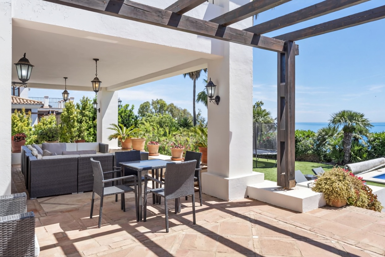 Chalet avec accès direct à la plage à Cullera — Terrasse mer