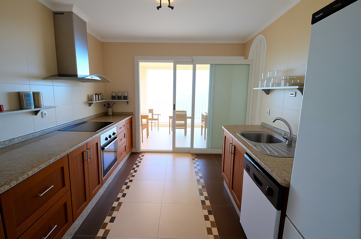 Appartement en attique en première ligne de mer à Cullera — Cuisine