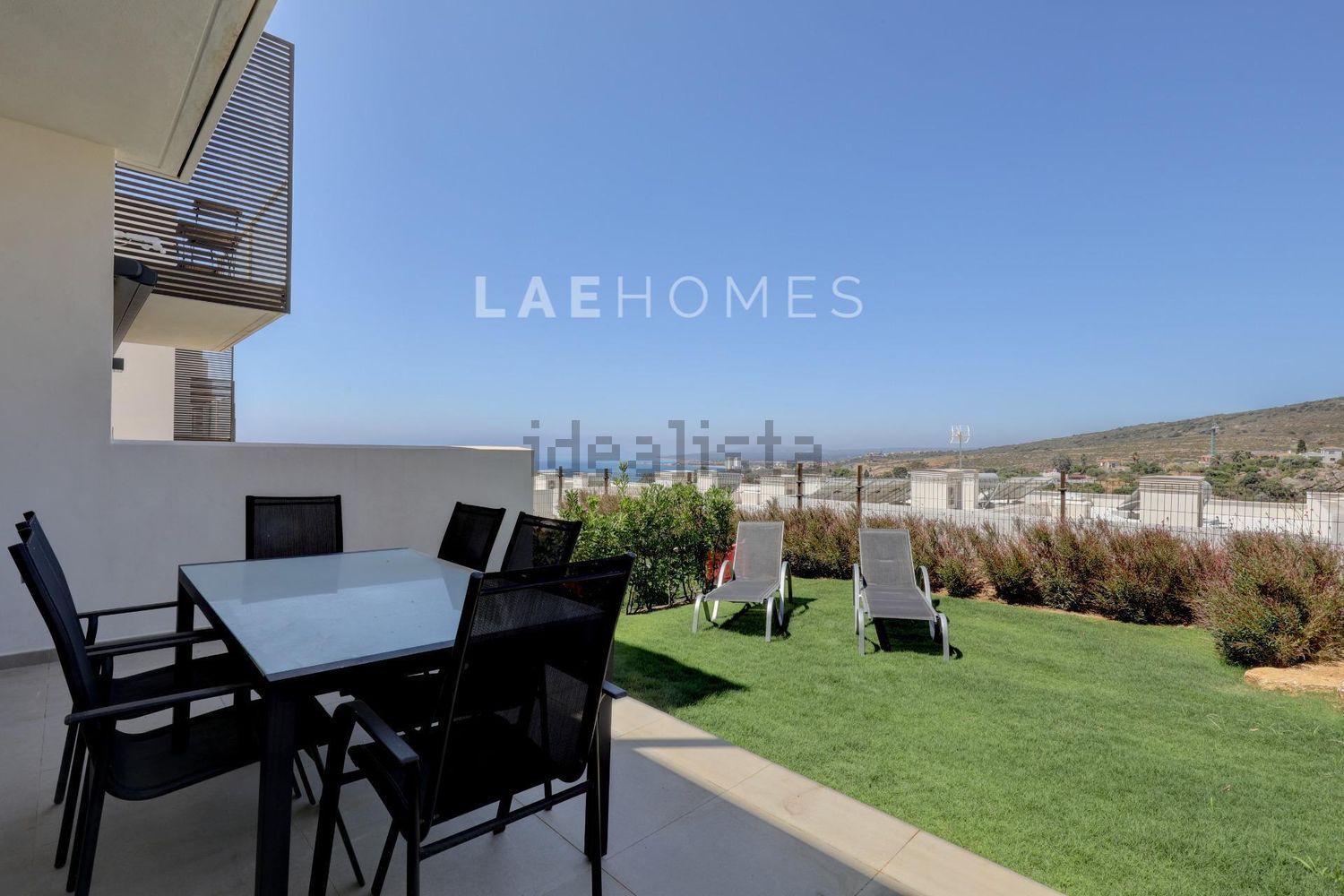 Chalet avec accès direct à la plage à Manilva — Terrasse mer