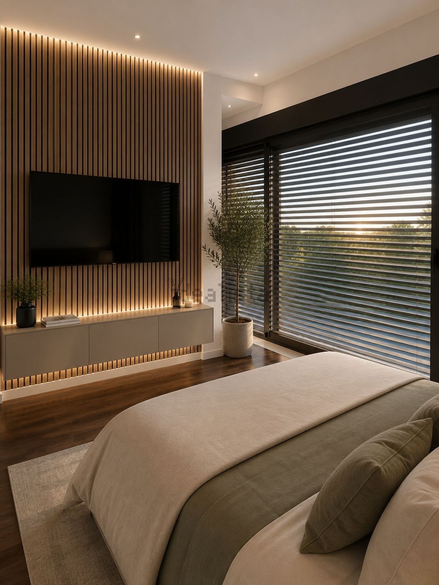 Appartement en première ligne de plage à Cullera — Chambre