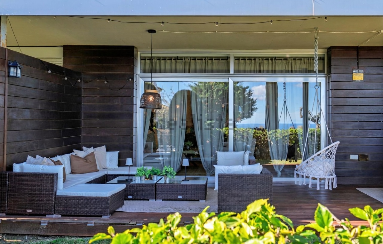Appartement en première ligne de plage à Cullera — Terrasse mer