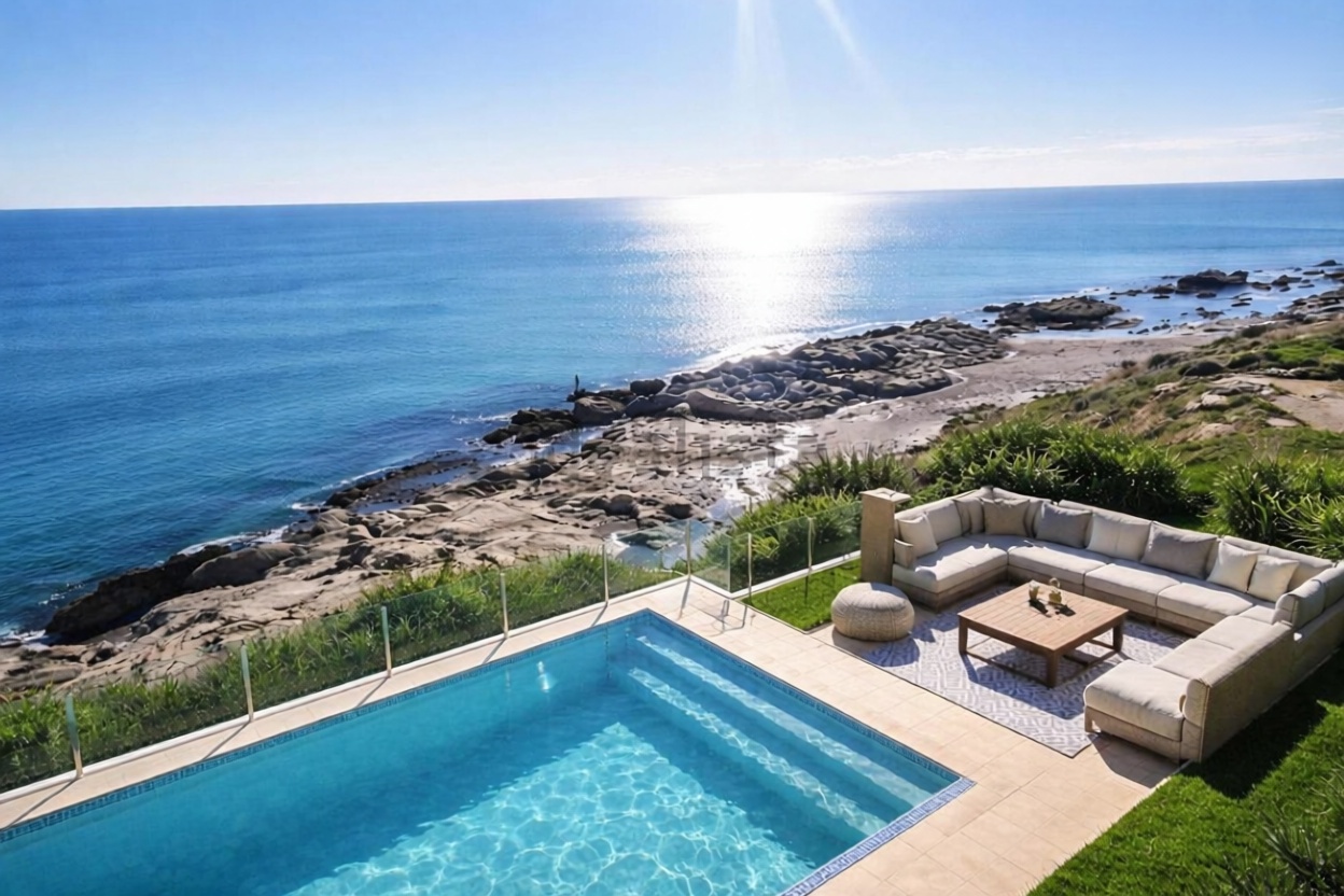 Chalet avec accès direct à la plage à Sotogrande — Terrasse mer