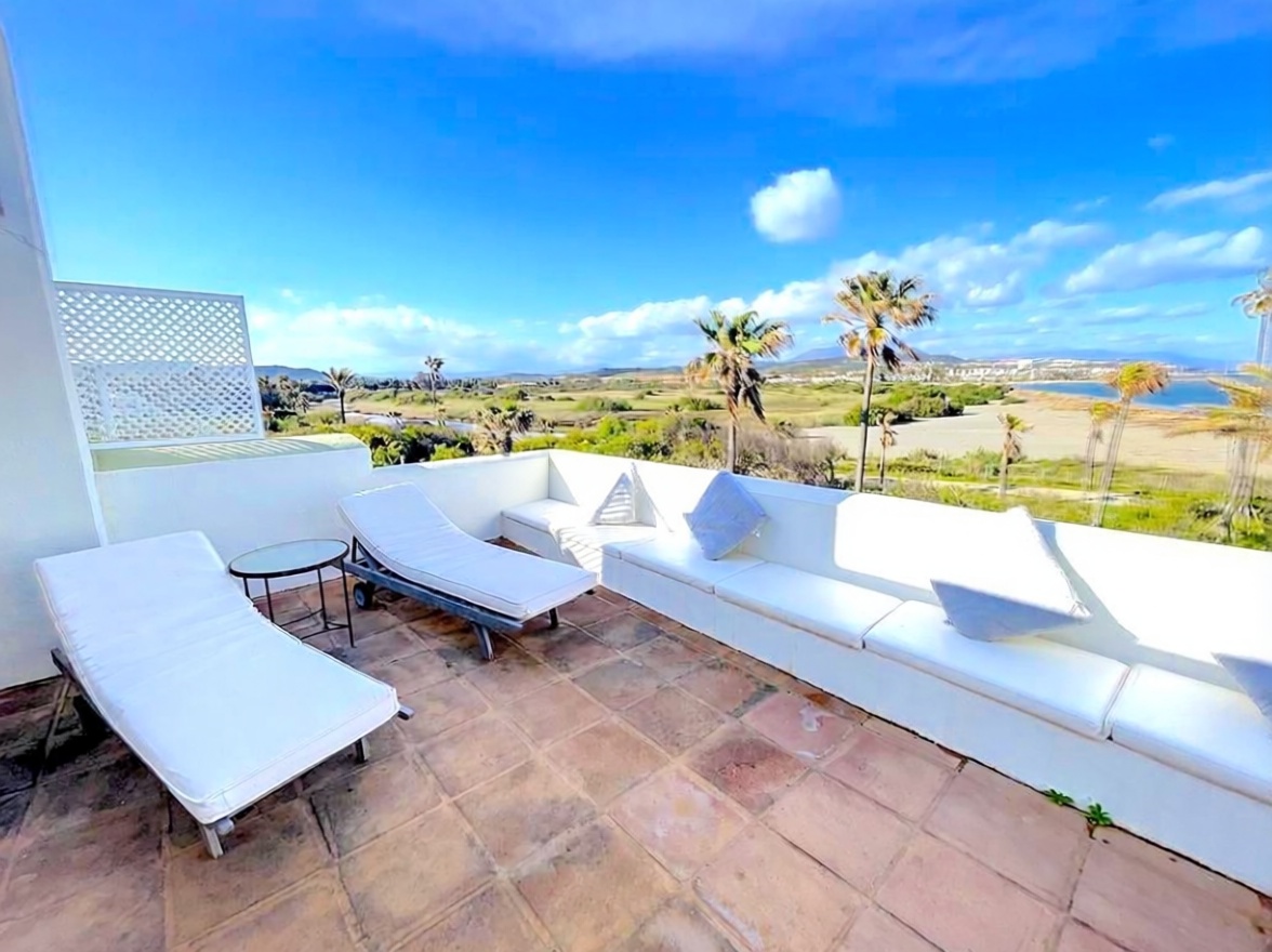 Chalet avec accès direct à la plage à Sotogrande — Terrasse mer