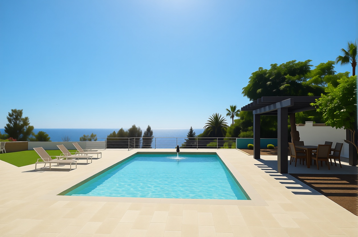 Chalet mit direkter Strandzugang in Sotogrande — Meerblick