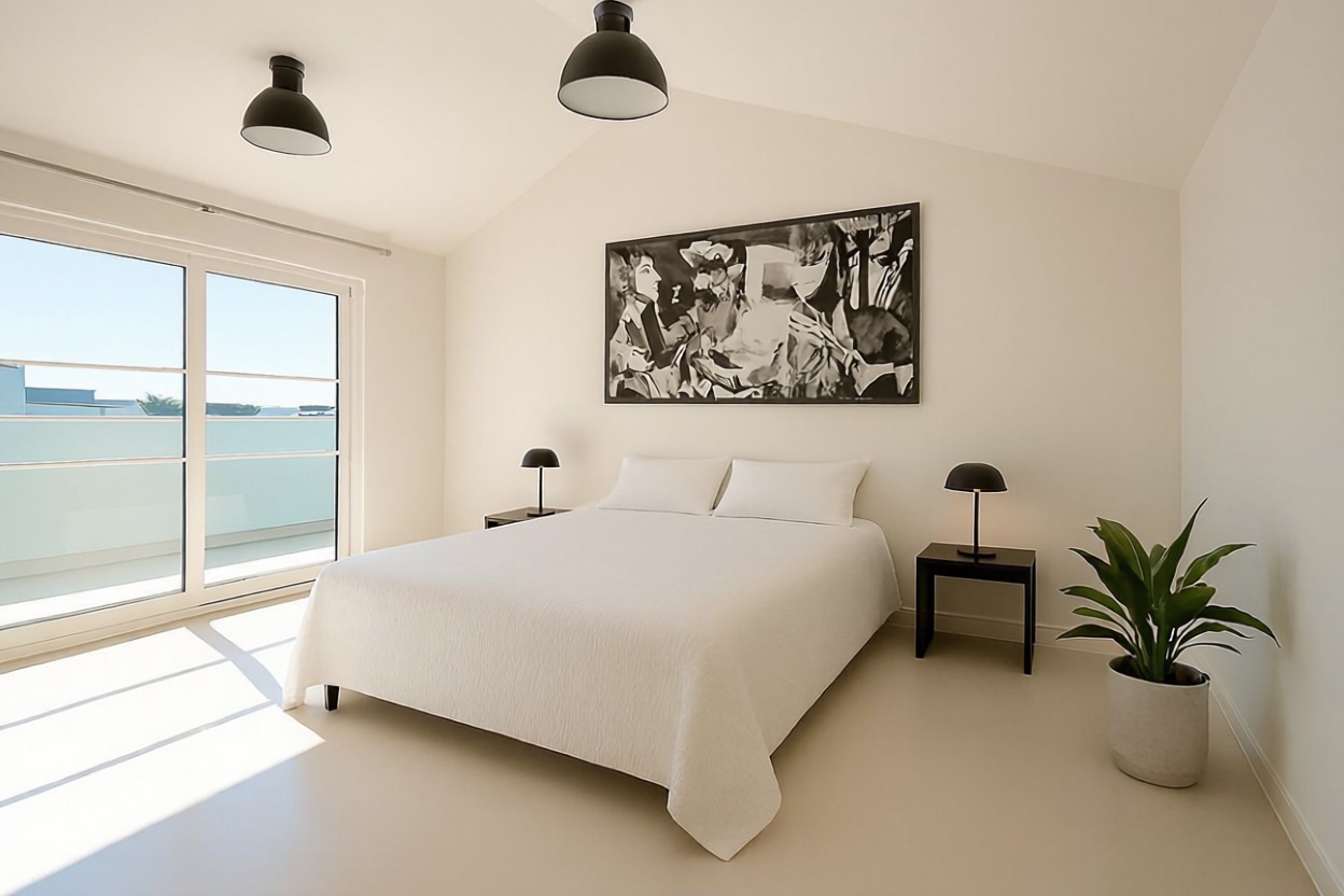 Duplex in erste Strandlinie in Sotogrande — Schlafzimmer