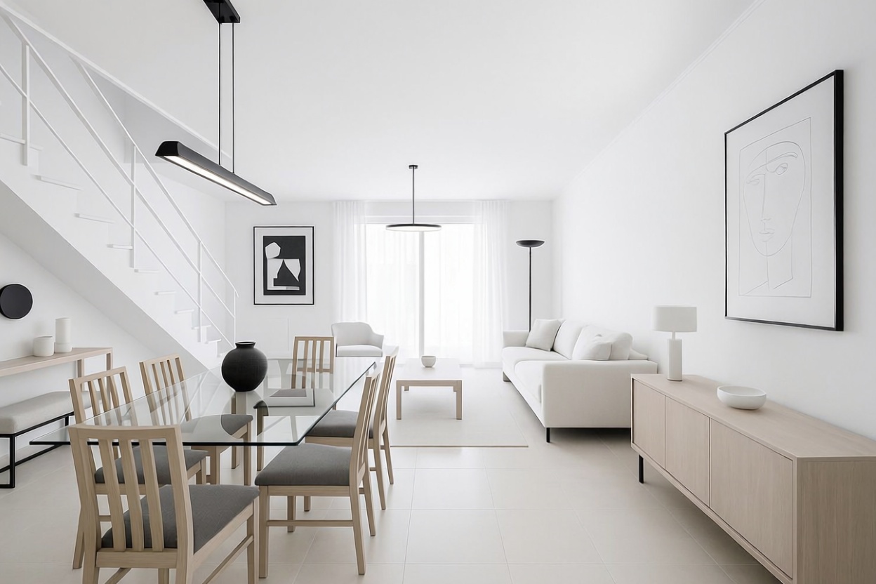 Duplex in erste Strandlinie in Sotogrande — Wohnzimmer