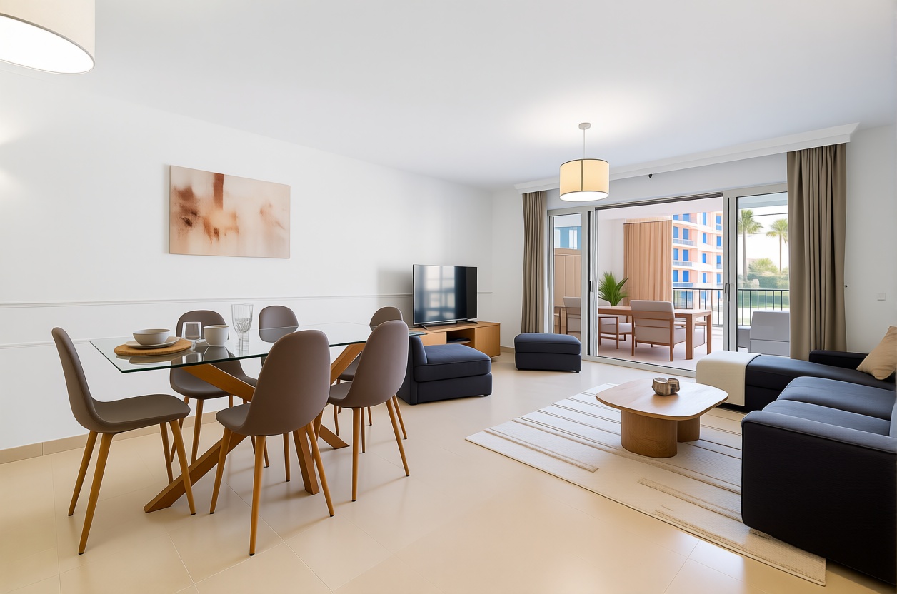 Wohnung in erste Strandlinie in Sotogrande — Wohnzimmer