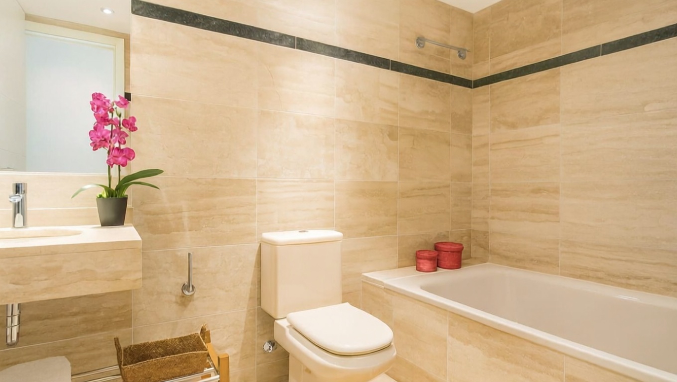 Wohnung in erste Strandlinie in Sotogrande — Bad