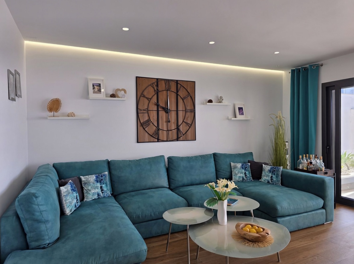 Wohnung in erste Strandlinie in La Alcaidesa — Wohnzimmer