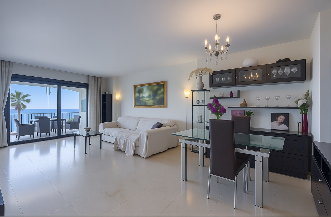 Wohnung in erste Strandlinie in Campos — Wohnzimmer