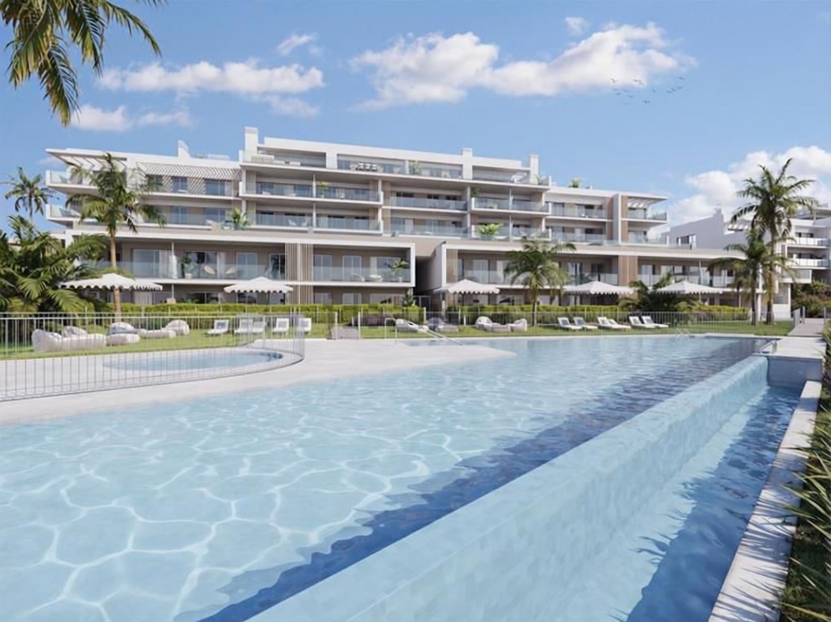 Wohnung in erste Strandlinie in La Pineda — Pool