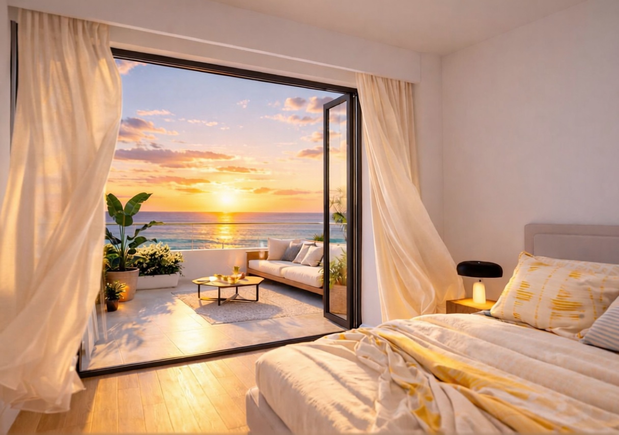Apartamento em primeira linha de praia em La Pineda — Quarto