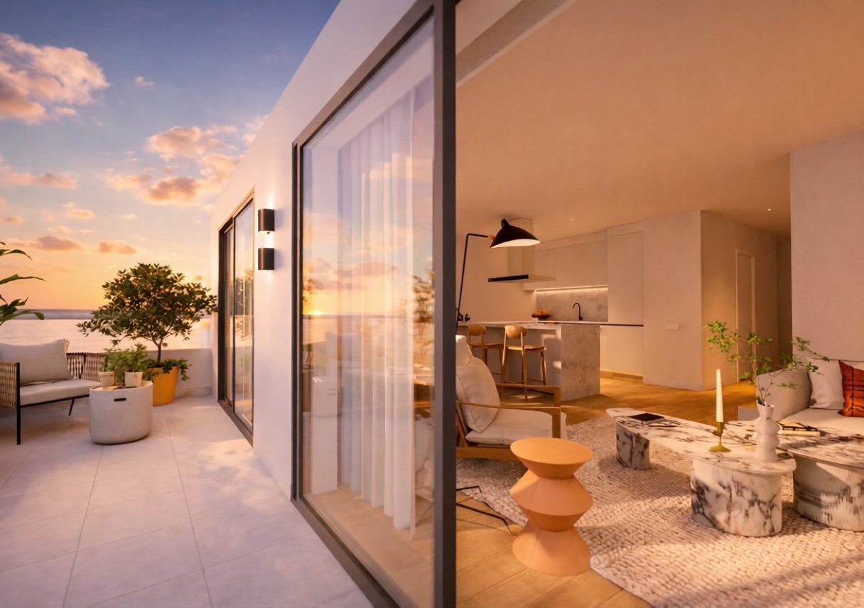 Apartamento em primeira linha de praia em La Pineda