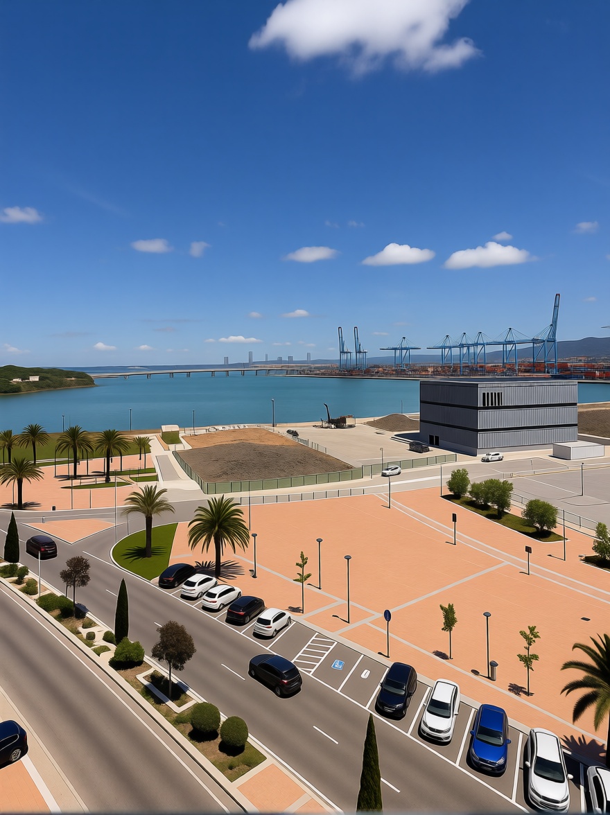Beachfront flat in Algeciras — Sea view