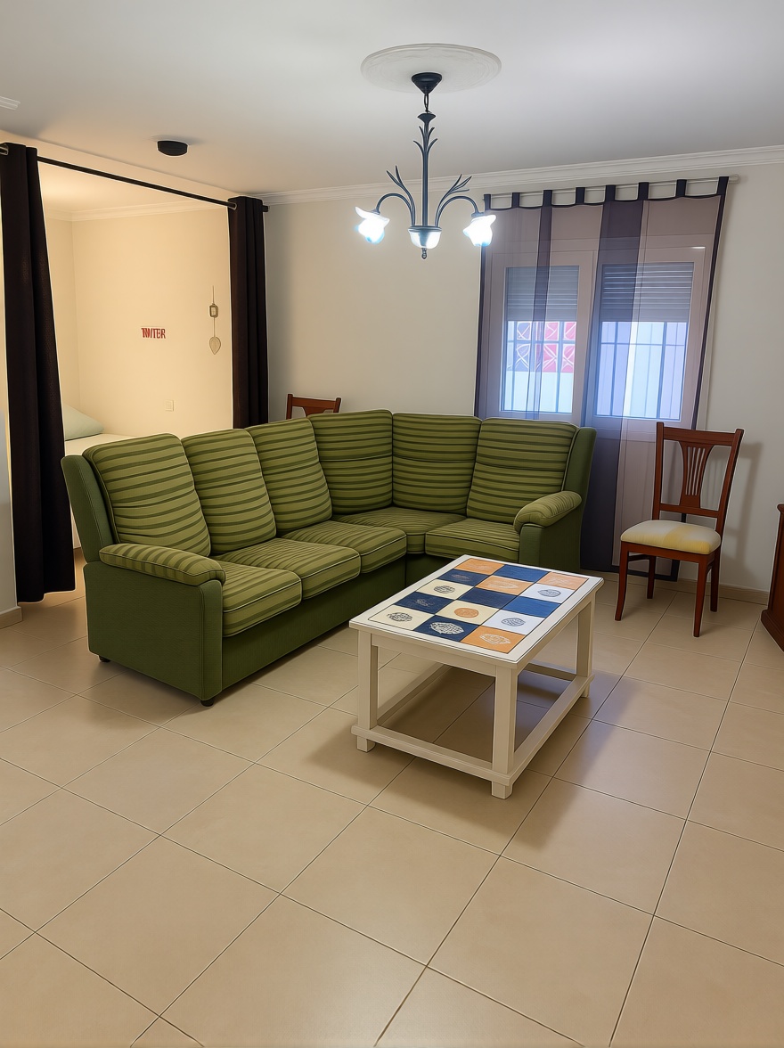 Chalet with direct beach access in Algeciras — Living room