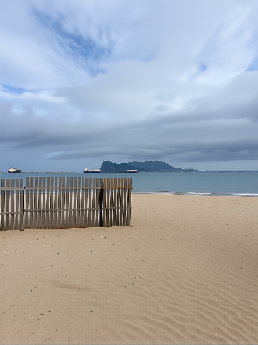 Chalet with direct beach access in Algeciras — Sea view