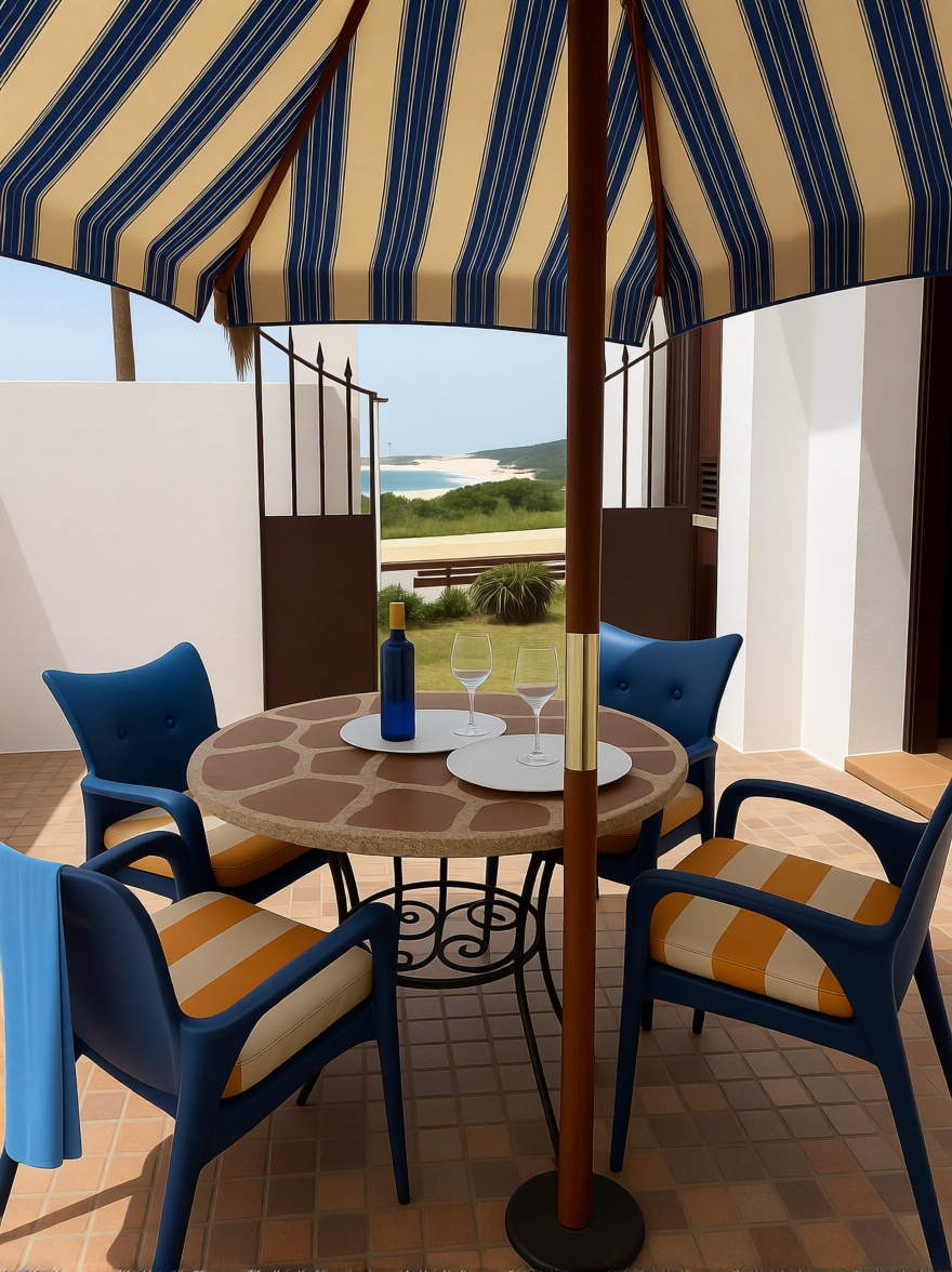 Chalet com acesso direto à praia em Campos — Terraço mar