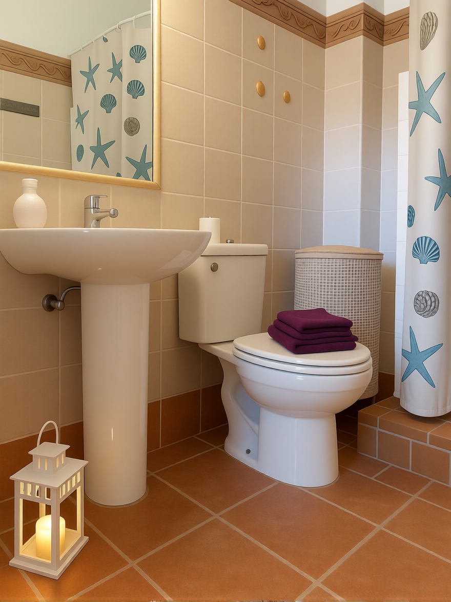 Chalet com acesso direto à praia em Campos — Casa banho