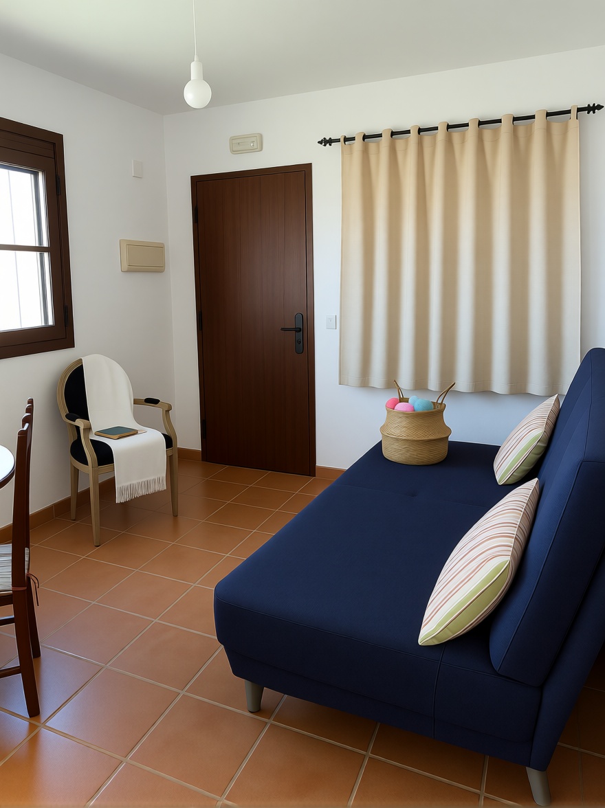 House with direct beach access in Campos — Living room
