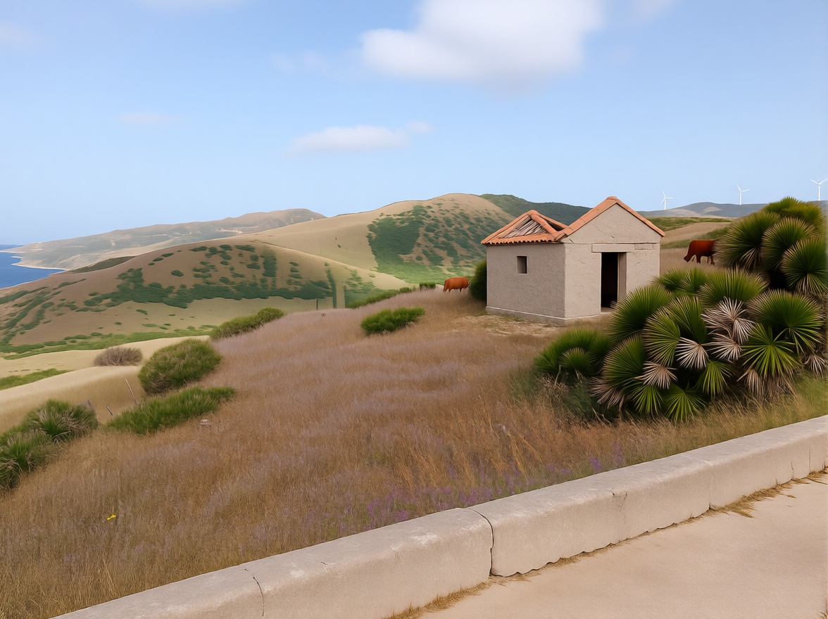 Country house with direct beach access in Tarifa — Sea view