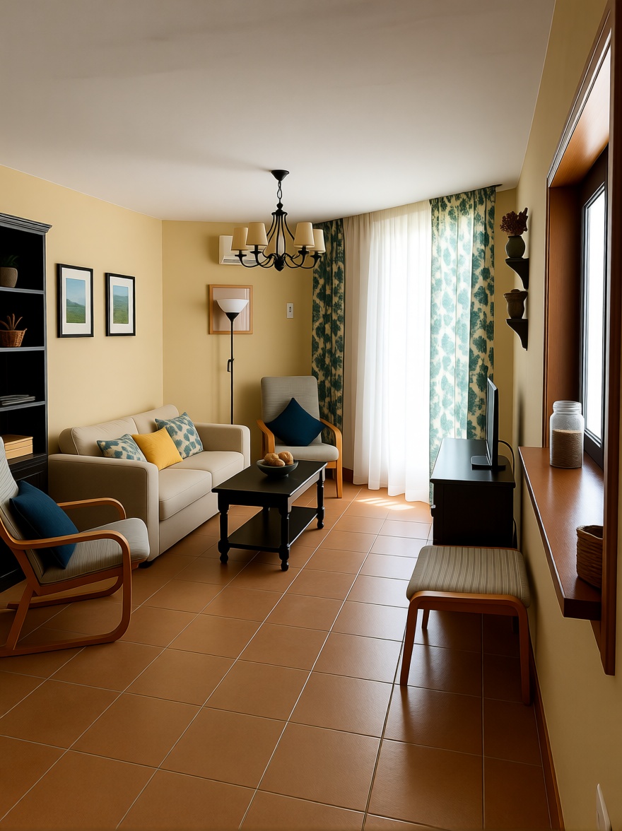 Beachfront flat in Zahara de los Atunes — Living room