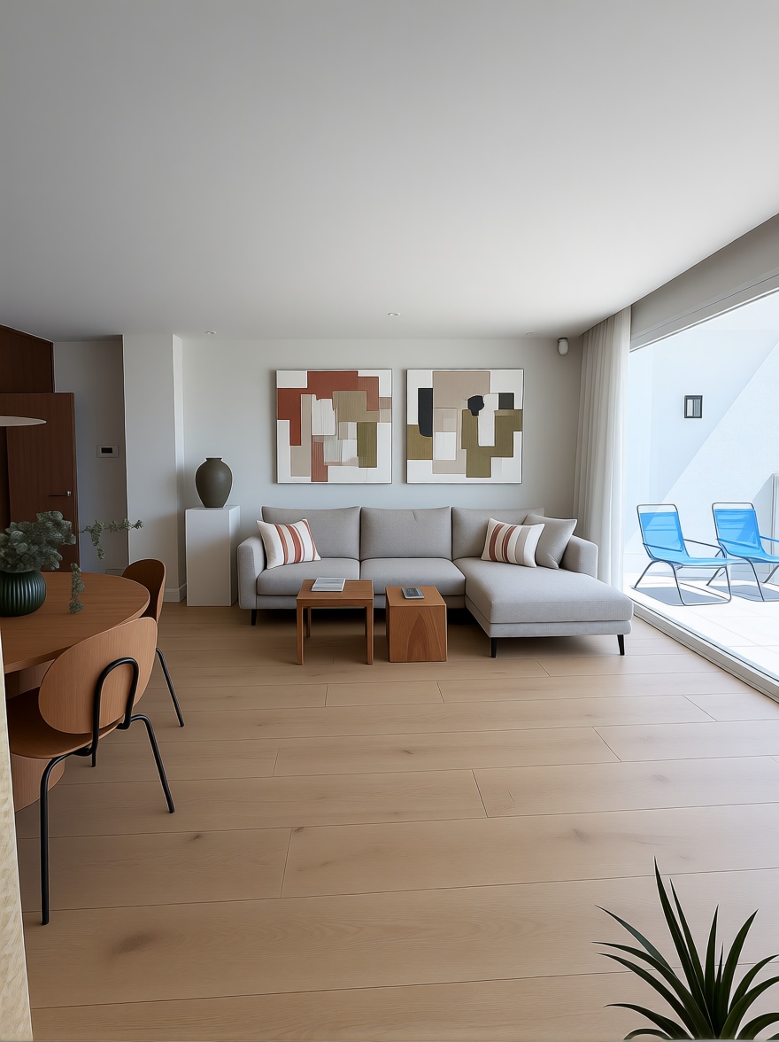 Wohnung in erste Strandlinie in Cádiz — Wohnzimmer