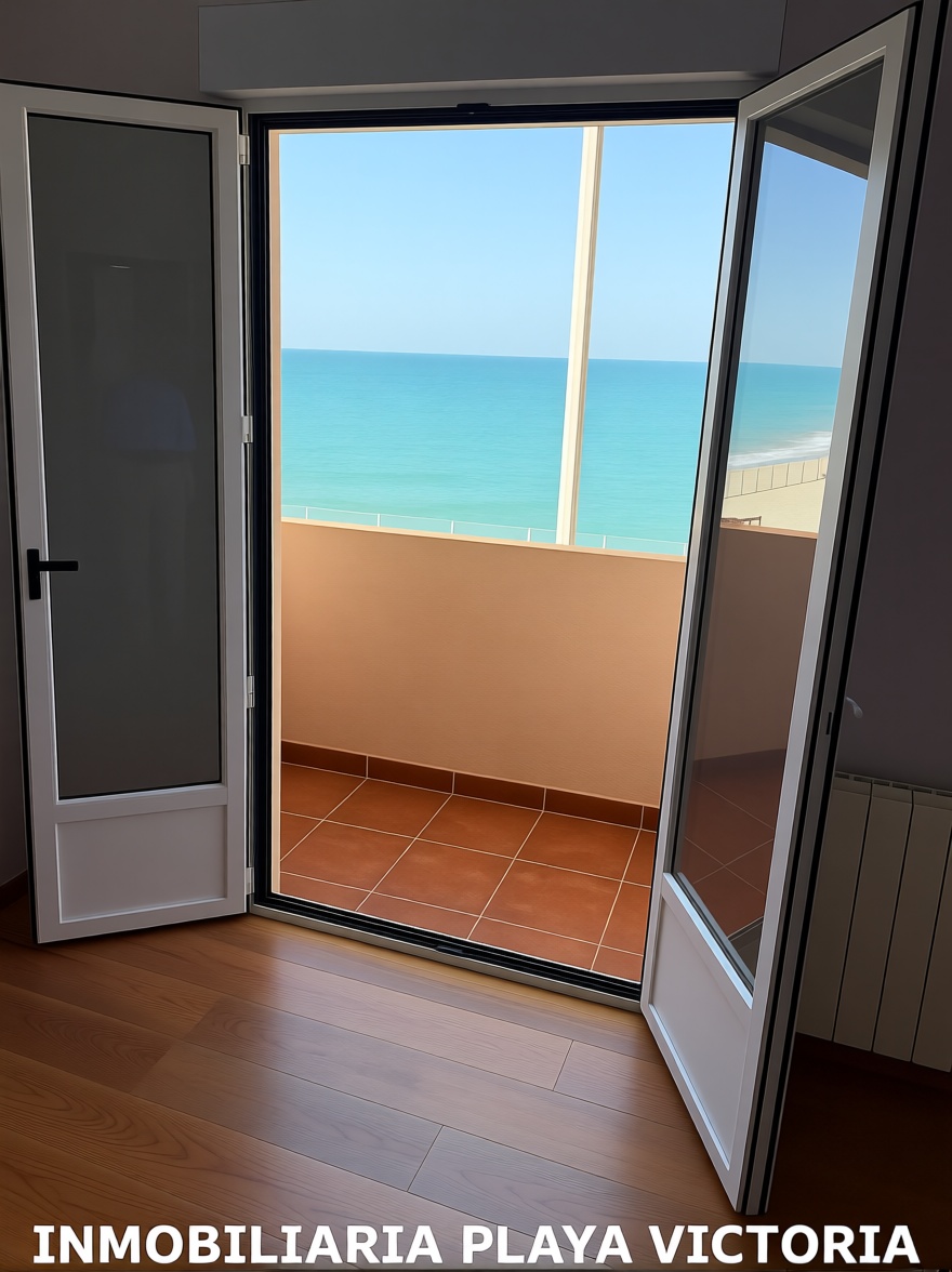 Beachfront flat in Cádiz — Sea terrace