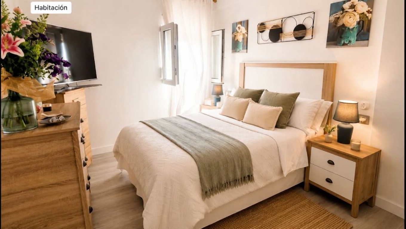 Beachfront flat in Cádiz — Bedroom
