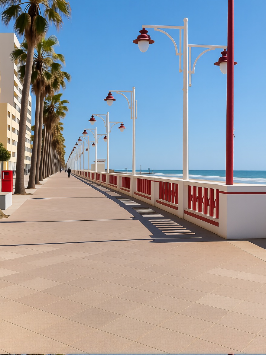 Beachfront flat in Cádiz — Sea view