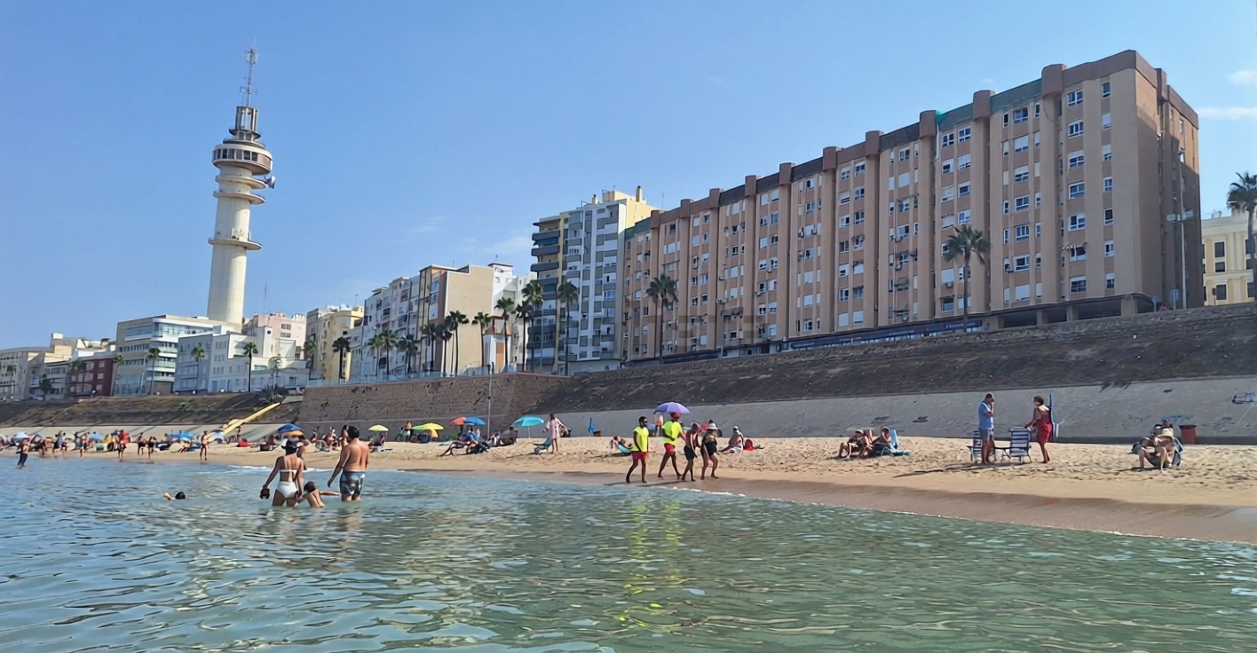Beachfront flat in Cádiz