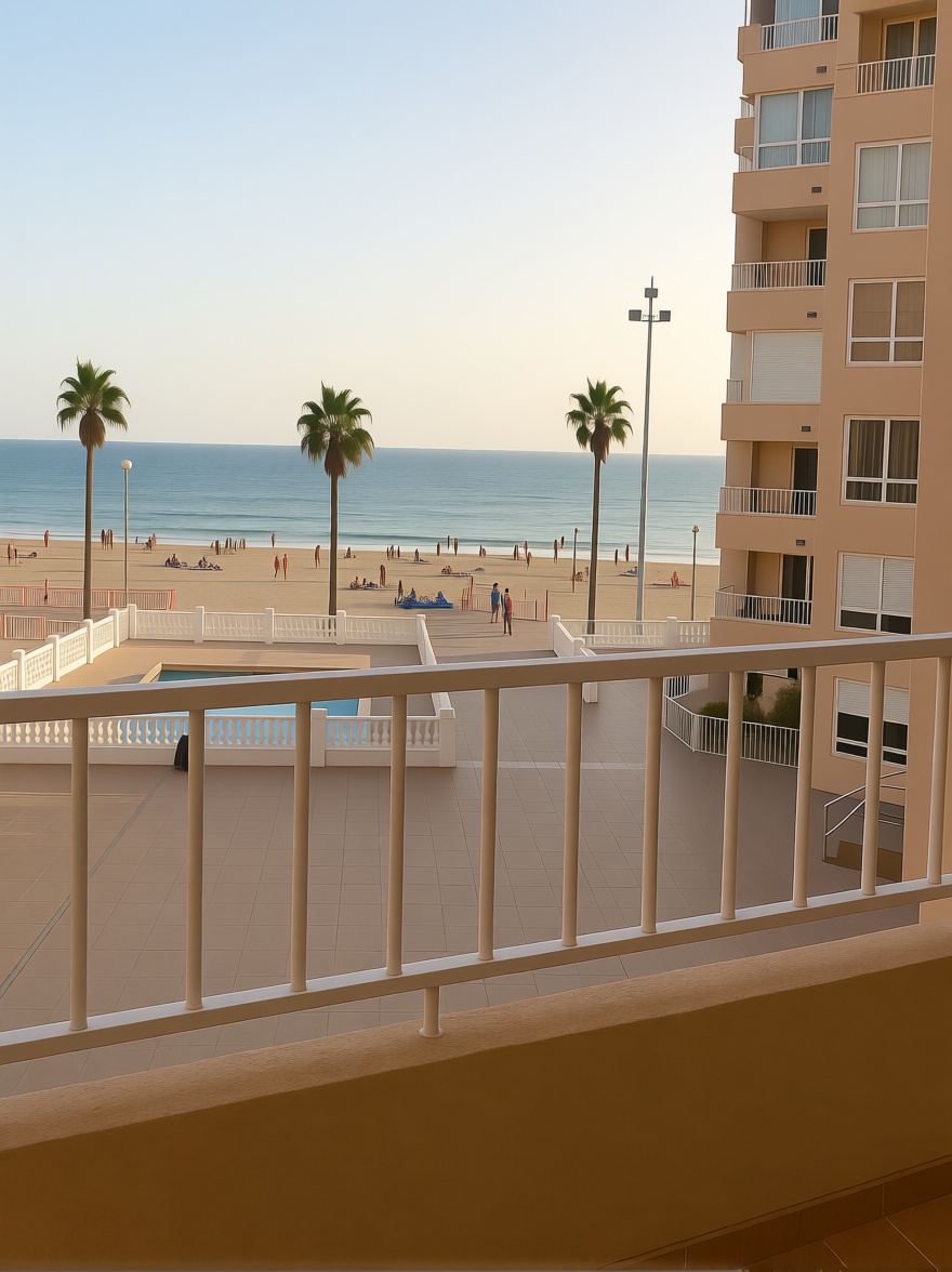 Beachfront flat in Cádiz