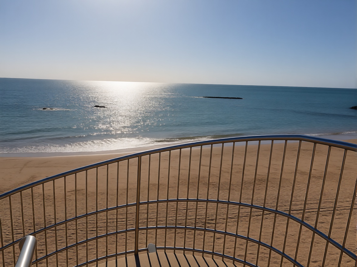 Beachfront flat in Cádiz — Sea terrace