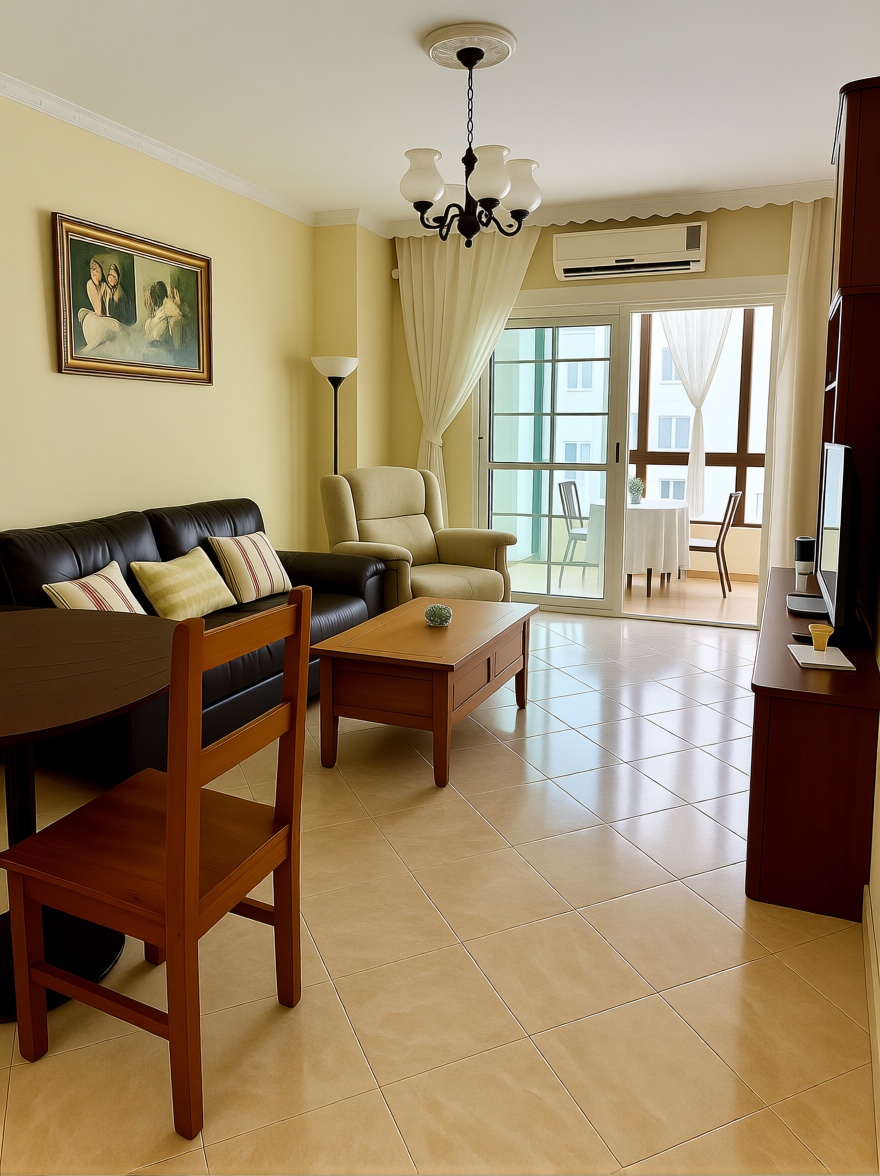 Beachfront flat in Cádiz — Living room